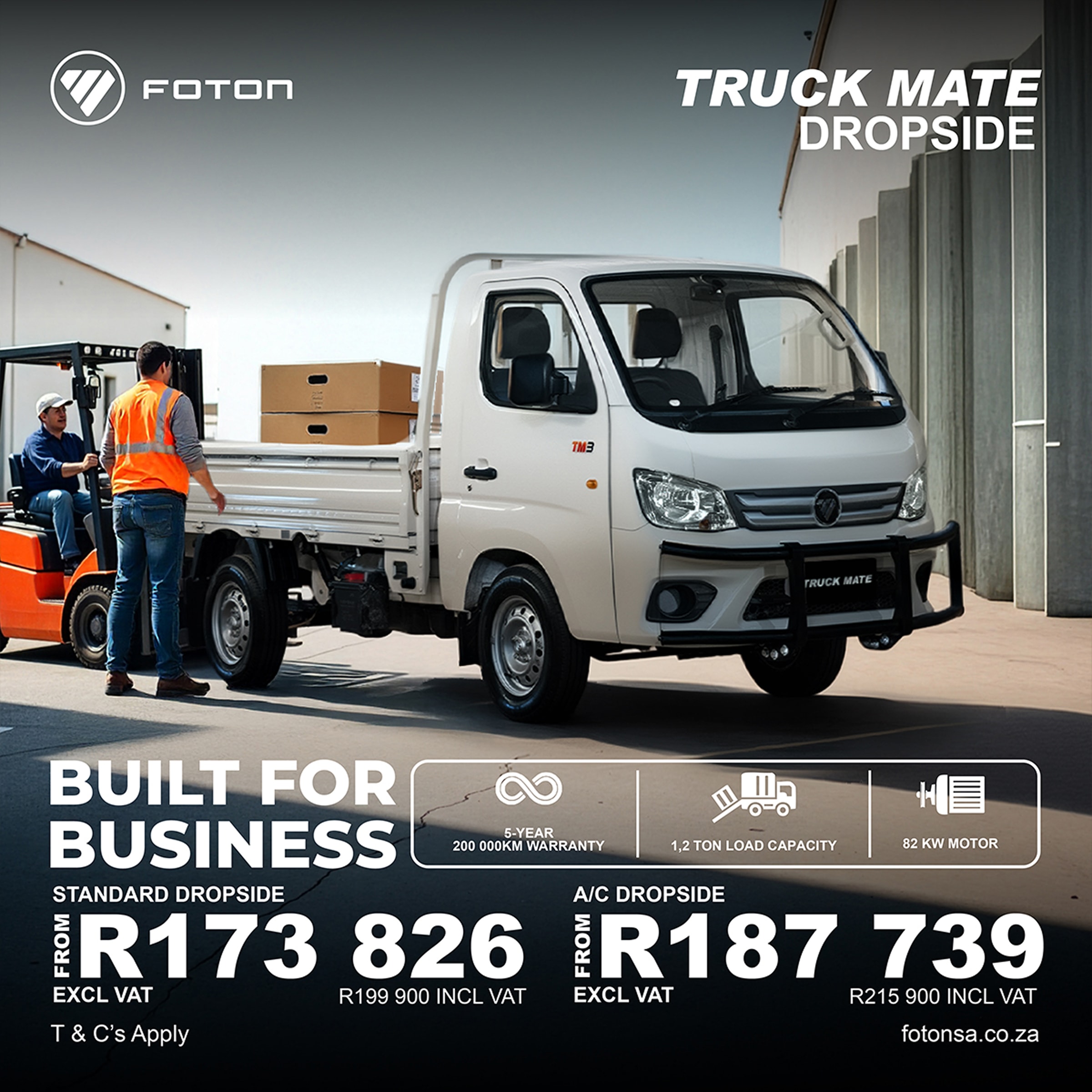 Foton TruckMate Dropside offer