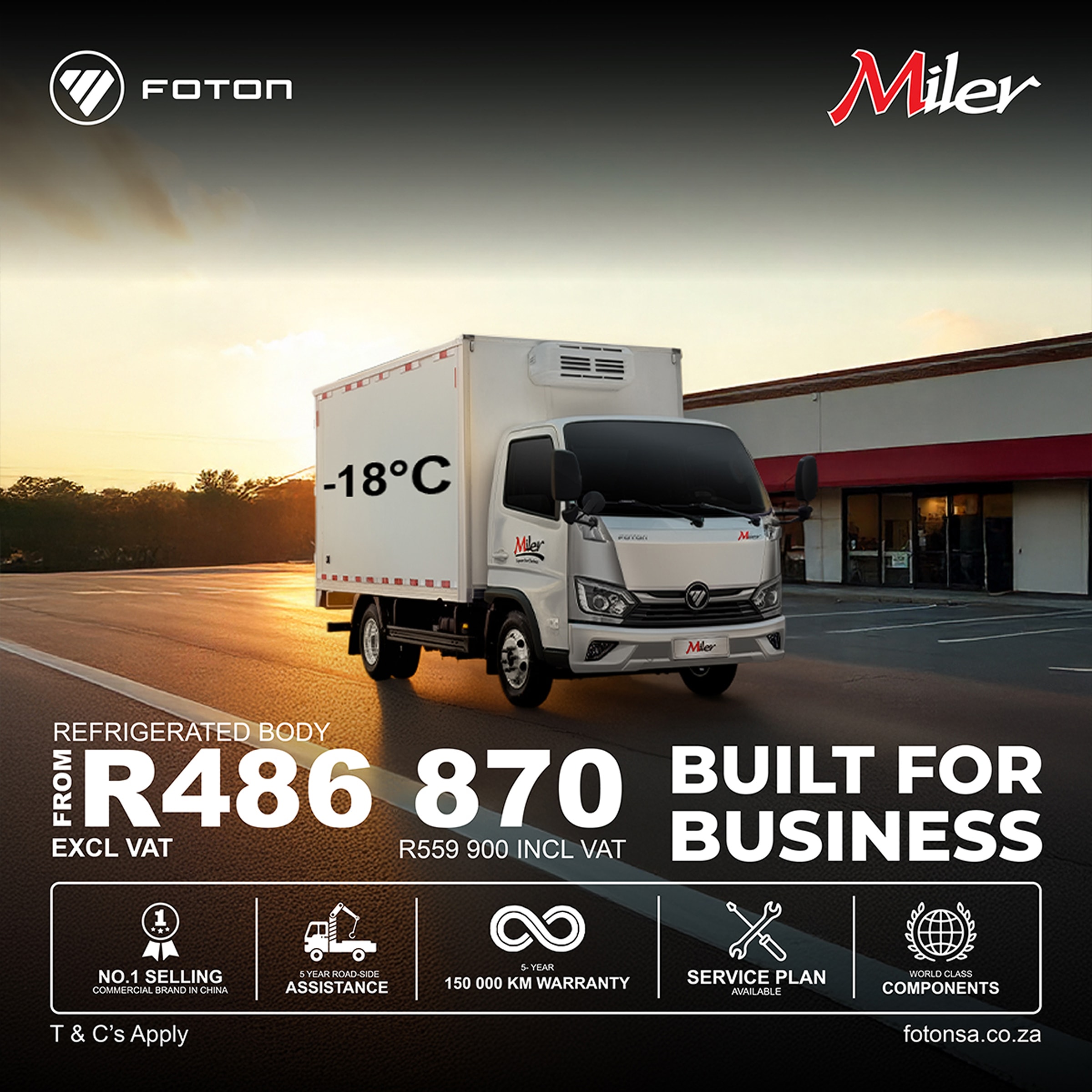 Foton Miler Refrigerated Body offer