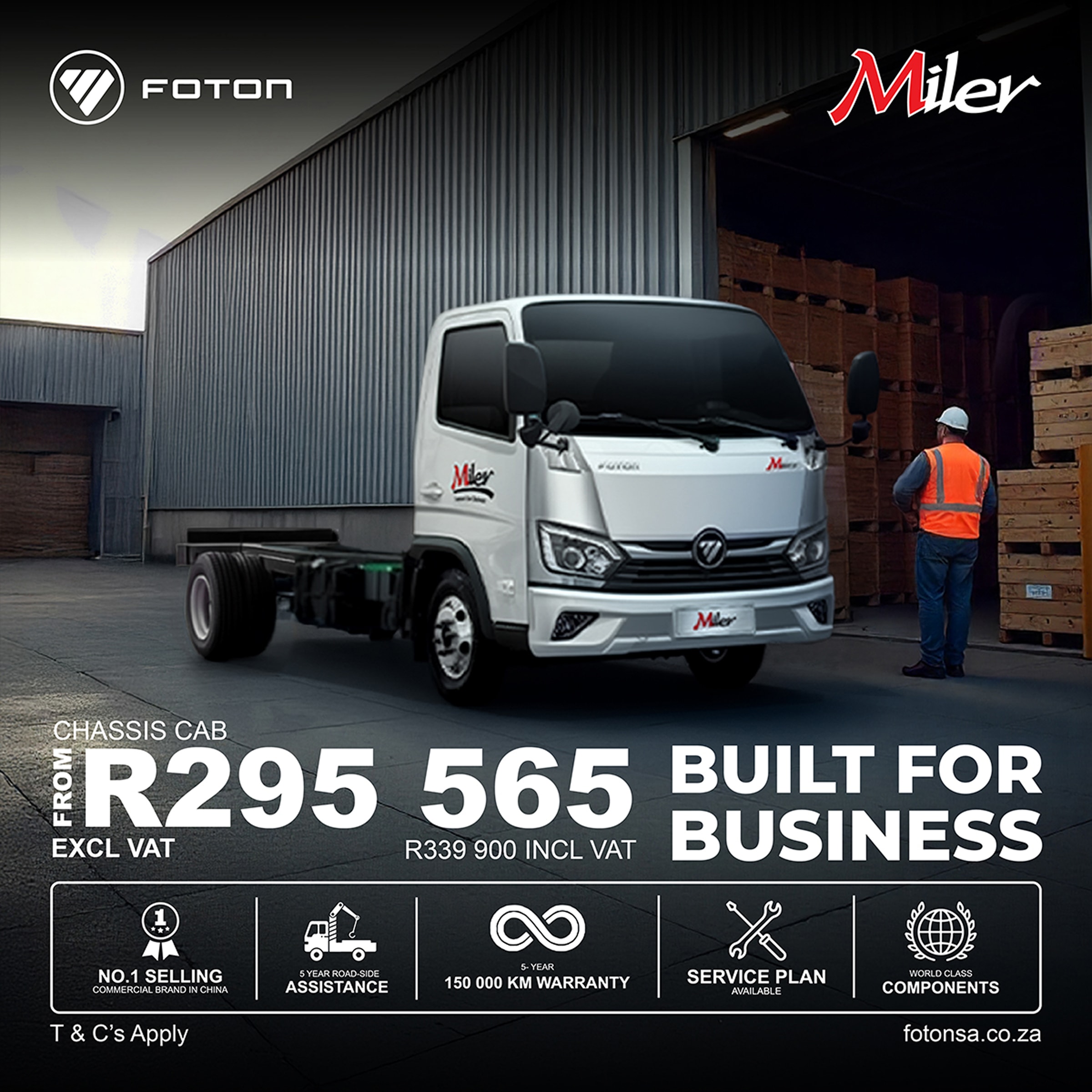 Foton Miler Chassis Cab offer